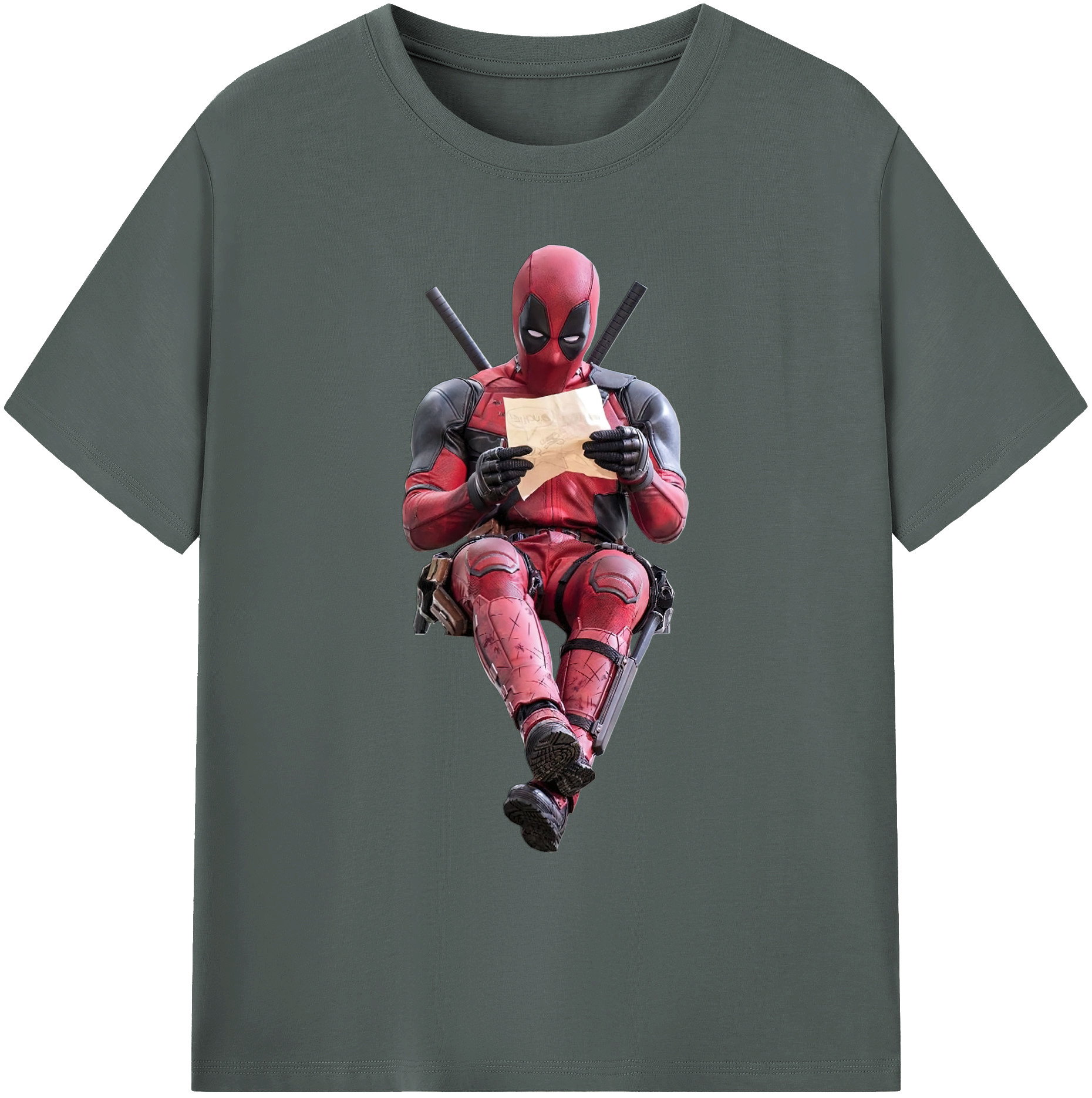 （画像用） Deadpool デッドプール 綿100％ メンズ半袖Tシャツ｜肌触りやわらか＆通気性